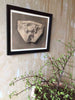 Framed Italian Antique Charcoal Drawing Gargoyle Face - Mercato Antiques - 2