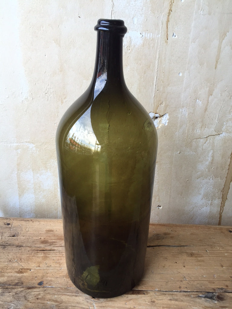 Vintage Italian Wine Bottle - Hand Blown - Mercato Antiques - 1