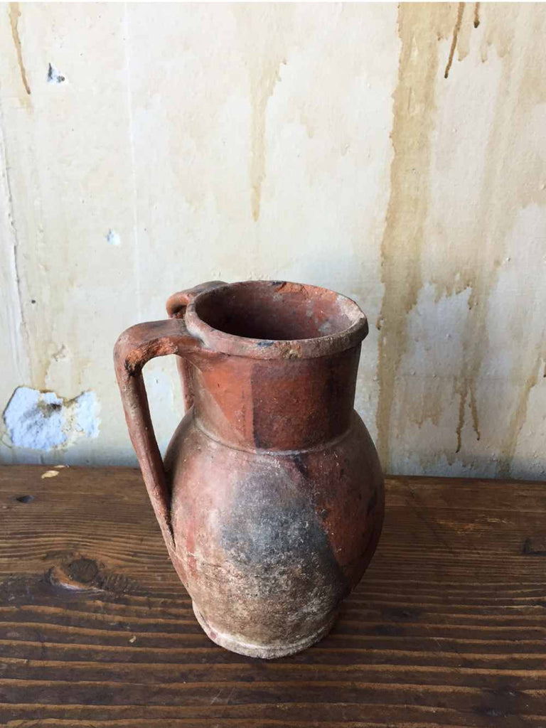 Small Italian antique Pignate Pot- 7"H - Mercato Antiques - 1