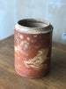 (SOLD)Pugliese Marbleized Canister- 8.75"H