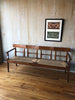 (SOLD) Italian Antique Bench with Rush Seat