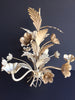 Vintage Italian Chandelier - 3 Arm Beige Floral (SOLD) - Mercato Antiques - 3