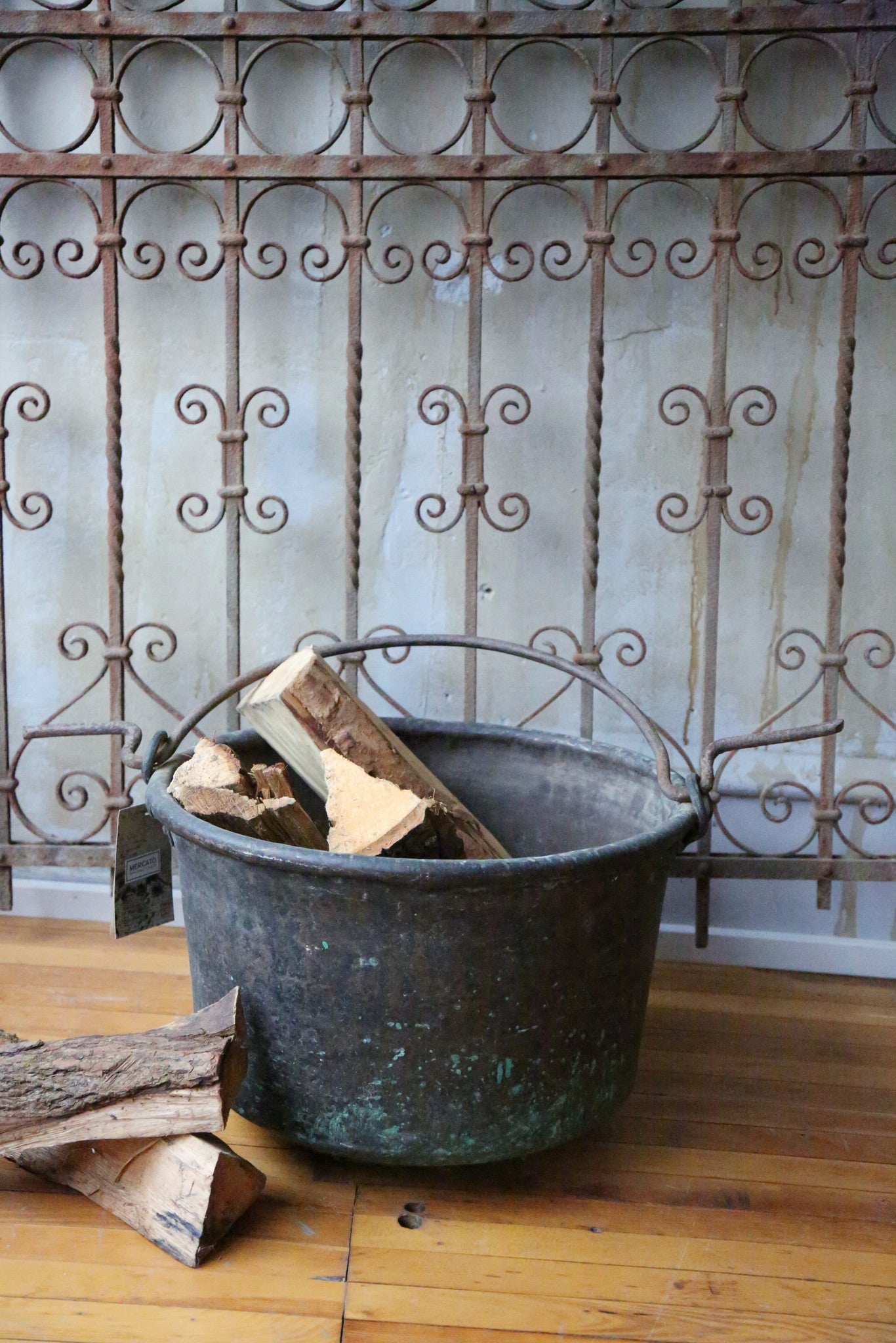 Large Tuscan Antique Cooking Pot - Mercato Antiques - 6