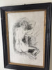 (SOLD) Ink and Charcoal Sketch by Mino Maccari