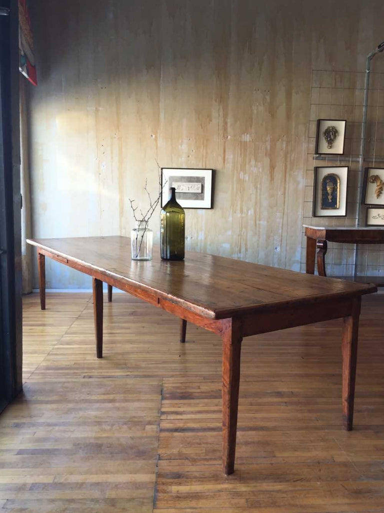 (SOLD) Large Italian Antique Dining Table