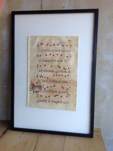 Antique Sacred Music On Parchment