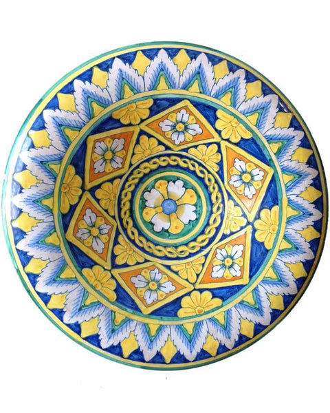 Hand Painted Italian Majolica Decorative Plate - Mercato Antiques - 1