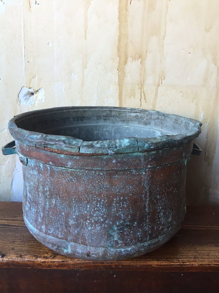 Antique Copper Bucket - Mercato Antiques - 1