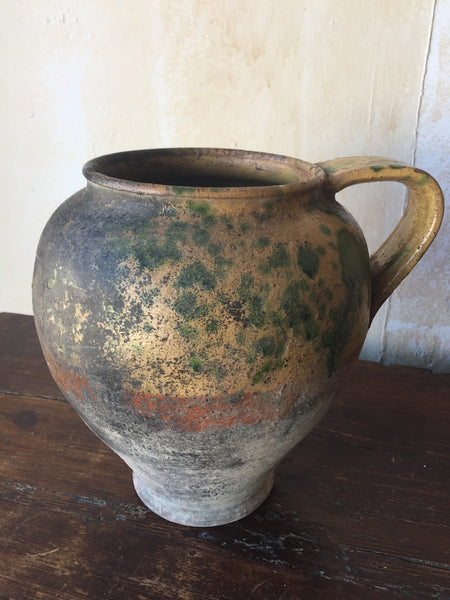 (SOLD)Rustic Tuscan Antique Pot