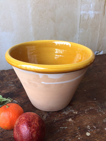 Rustic Italian Serving Bowl- Medium, Ochre
