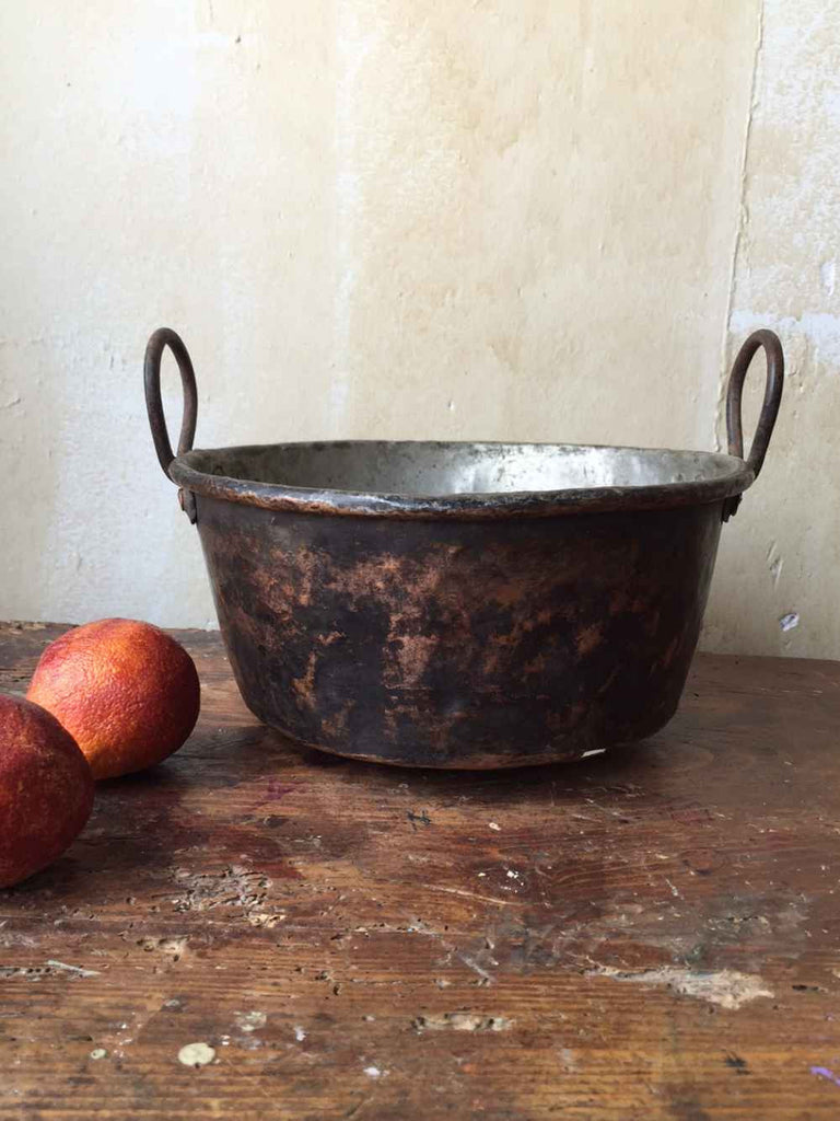 Small Italian Antique Copper Pot - Mercato Antiques - 1