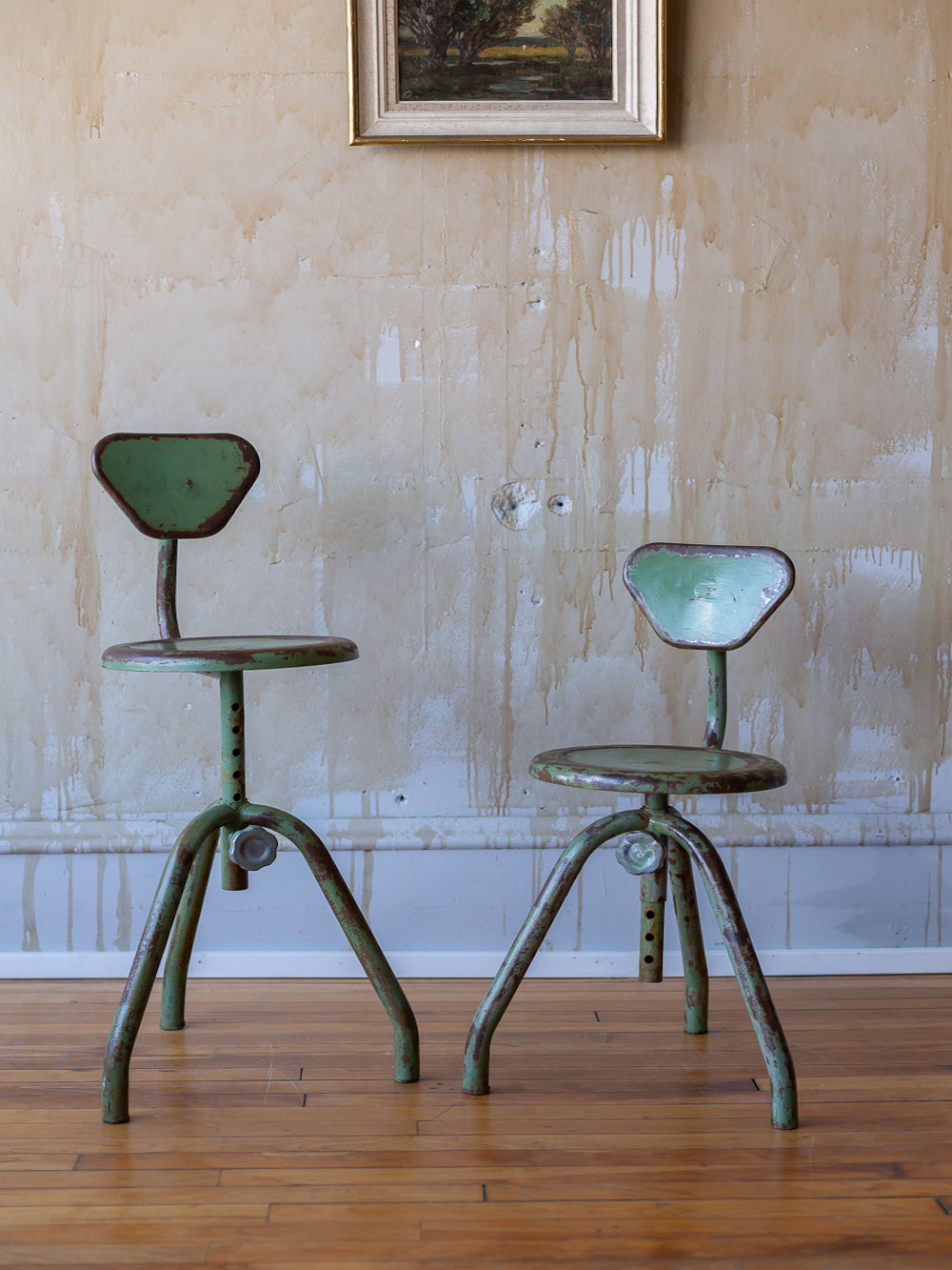 Vintage best sale industrial stools