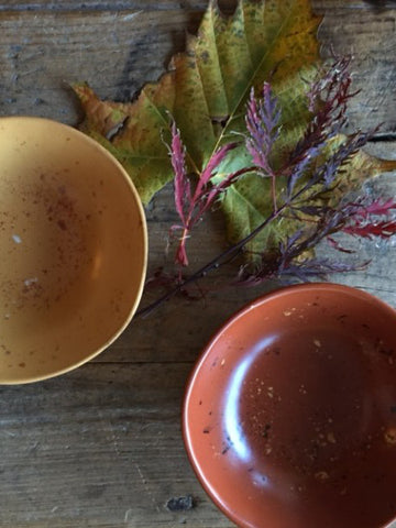 Yellow Ochre & Cotto Rosso Red - Condiment Bowls